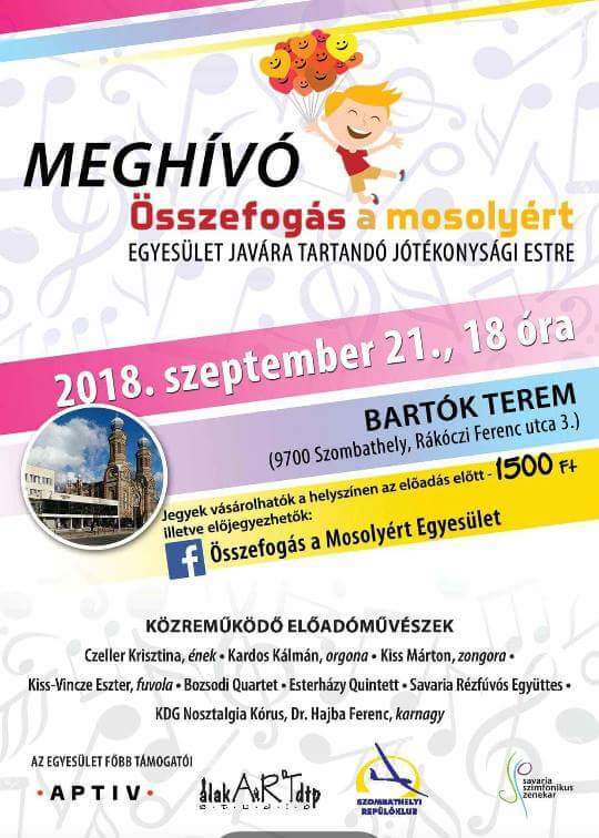 A jótékonysági est plakátja